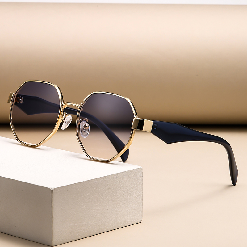 Cycling Glasses - Retro Yuvarlak Çerçeve Büyük Çerçeve Güneş